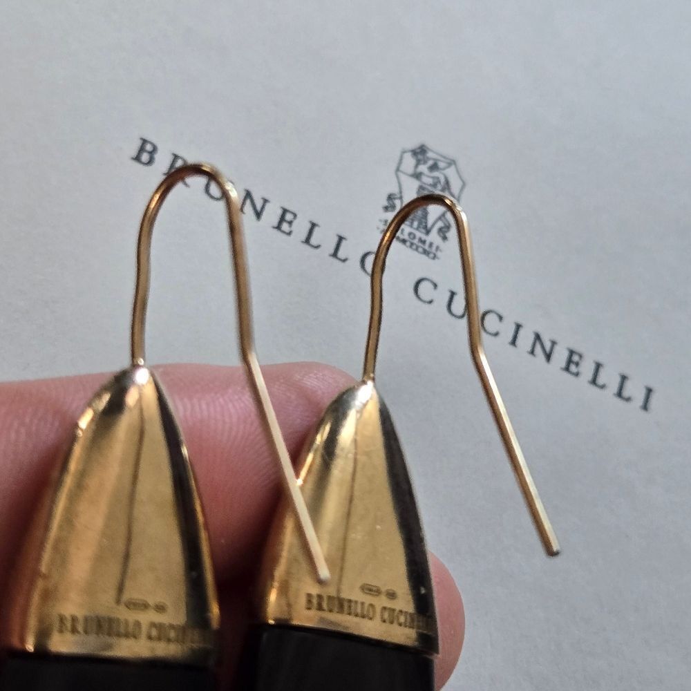 Brunello Cucinelli Horn & Sterling Silver Earrings - Picture 15 of 15